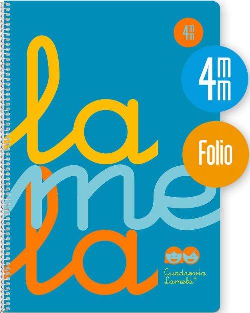 CUADERNO ESPIRAL LAMELA Fº 80H 90G 3 y 4MM CUADROVIA PP.