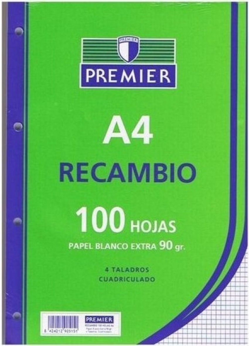 Recambio A4 100h 4 taladros 90g cuad.4x4 c/m